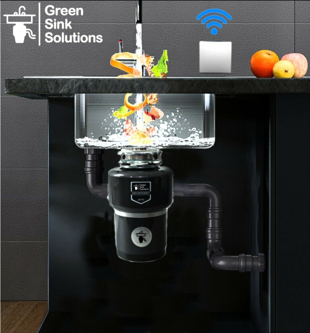 Australian food waste disposer 0.75HP - Green Sink Solutions - Grey - My Store